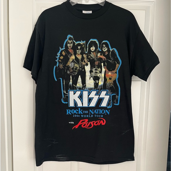 KISS & Poison 2004 Tour T-shirt - Picture 1 of 4
